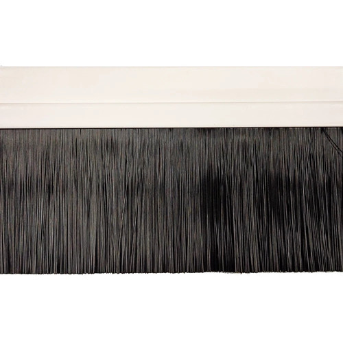 Angled plastic brush strip - angled,